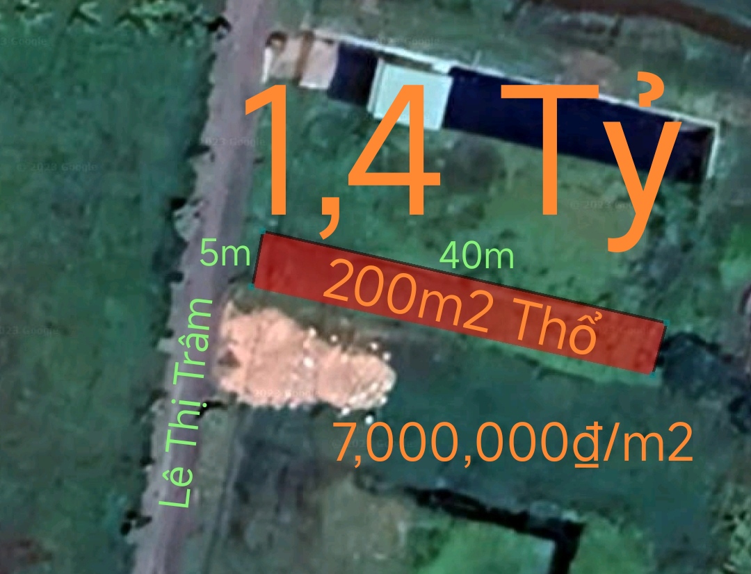 Bán lô đất thuộc Thành Phố Tân An giá 1,4 Tỷ