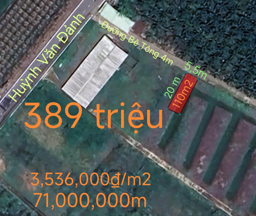 Bán lô đất thổ gần Quốc Lộ 50B giá 389 triệu