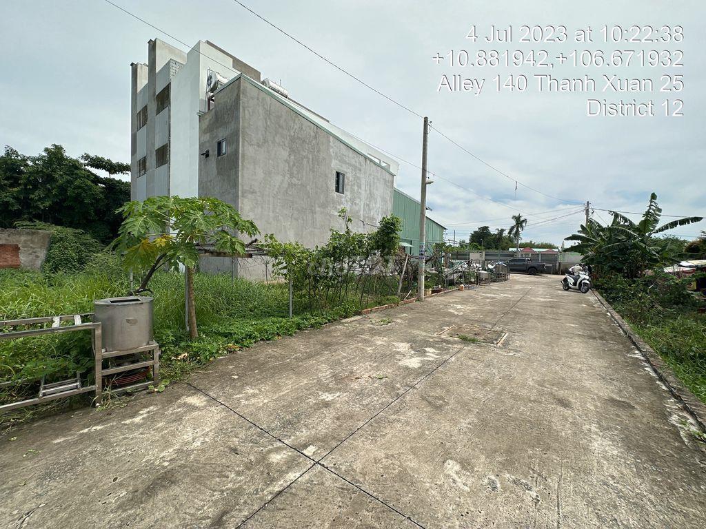 Thanh Lý Gấp Đất Nền Gần UBND P. Thạnh Xuân, Q12, DT 107m2, giá 3,5Tỷ, SHR