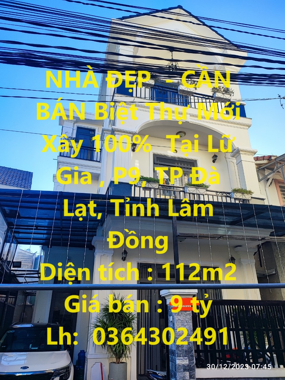 NHÀ ĐẸP - CẦN BÁN Biệt Thự Mới Xây 100% Tại P9, TP Đà Lạt, Tỉnh Lâm Đồng
