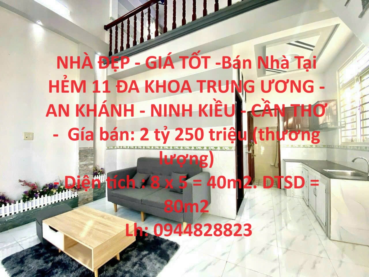 NHÀ ĐẸP - GIÁ TỐT -Bán Nhà Tại HẺM 11 ĐA KHOA TRUNG ƯƠNG - AN KHÁNH - NINH KIỀU - CẦN THƠ