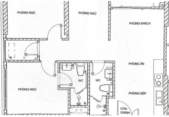 Chính chủ cho thuê căn hộ cao cấp Masteri Ocean Park 2 phòng ngủ.
