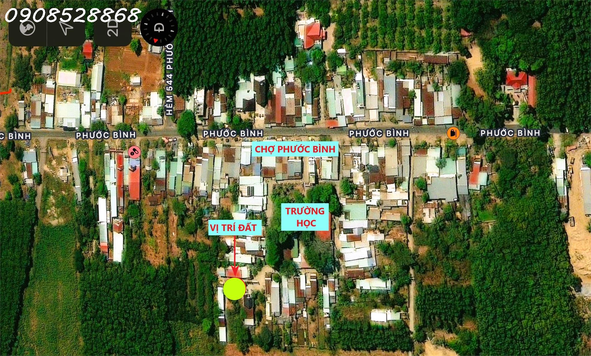 Bán đất Phước Bình gần chợ, DT 5x42, giá chỉ 1 tỷ x, SHR. LH 0908528868