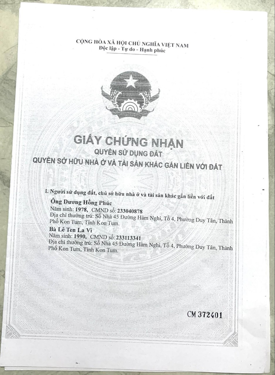 HOT HOT HOT - Lô Đất Đẹp - Cần Bán Tại Phường Trần Hưng Đạo, TP Kon Tum - GIÁ SIÊU ƯU ĐÃI