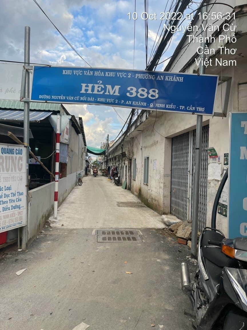 BÁN NHÀ TRỤC CHÍNH HẺM 388 NGUYỄN VĂN CỪ, AN KHÁNH, NINH KIỀU, CẦN THƠ