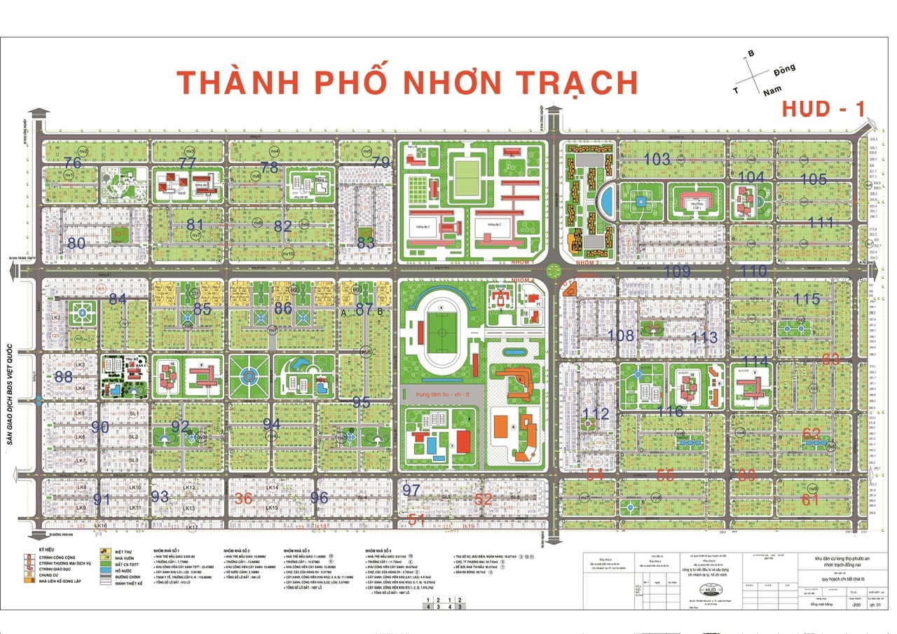 Bán đất nền liền kề đường Lê Hồng Phong xã Long Thọ Nhơn Trạch thuộc Dự Án HUD Nhơn Trạch Đồng Nai.