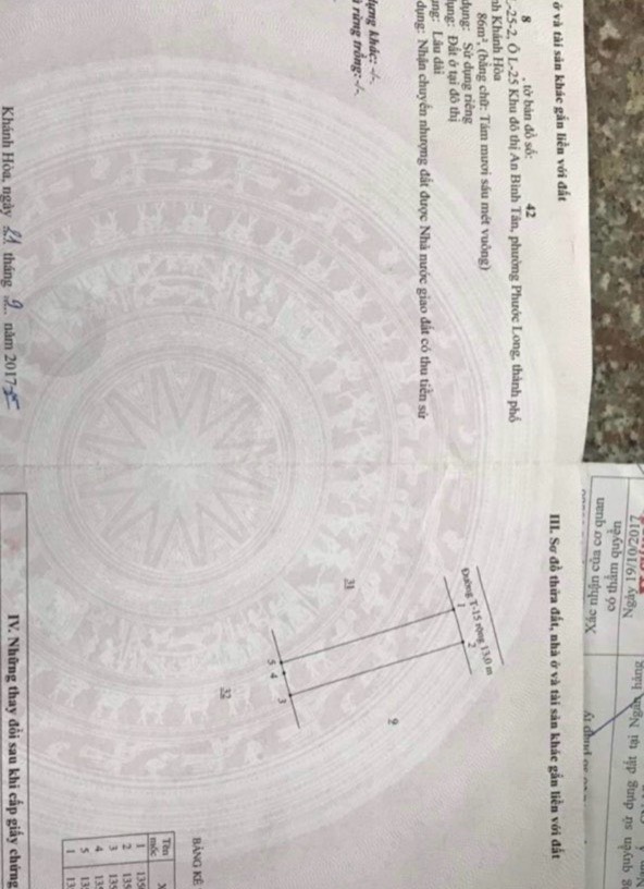 LÔ ĐẤT KĐT AN BÌNH TÂN - ĐỐI DIỆN ĐÀI TRUYỀN HÌNH Cần bán lô đất đường T15 Khu đô thị An Bình Tân, Phước Long, Nha