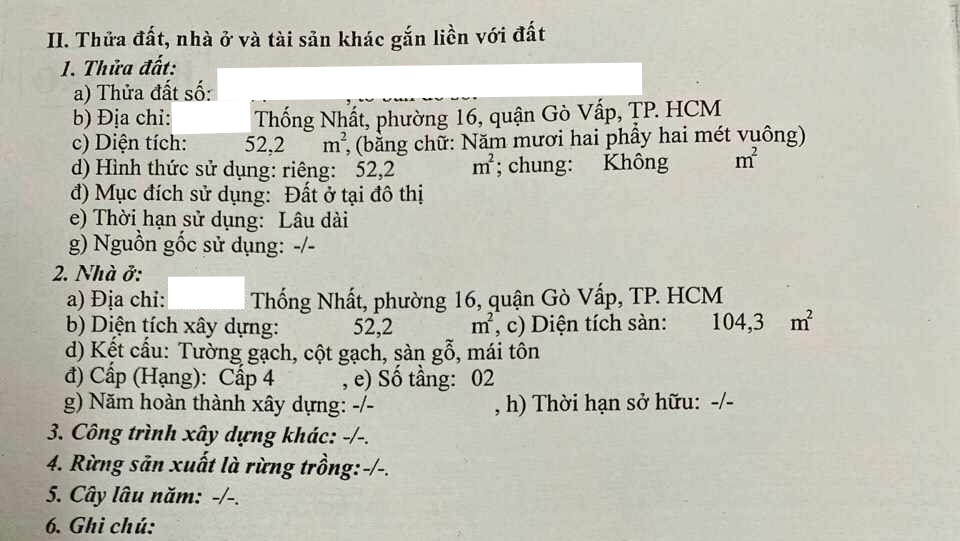 Nhà HXH Thống Nhất 5×10M5 Nở hậu nhỉnh 4Tỷ1 Gò Vấp
