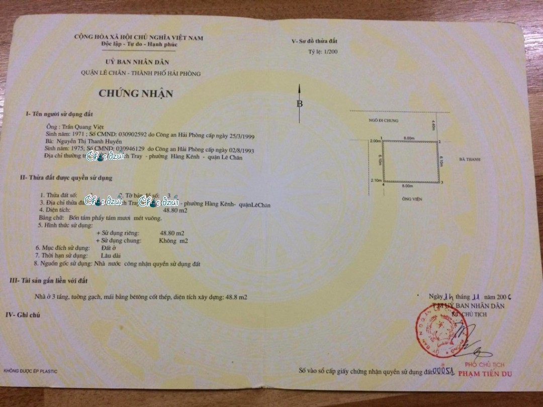 Bán nhà tuyến 2 Lạch Tray, diện tích 50m 3 tầng lô góc, GIÁ 5.68 tỉ ô.tô đỗ cửa