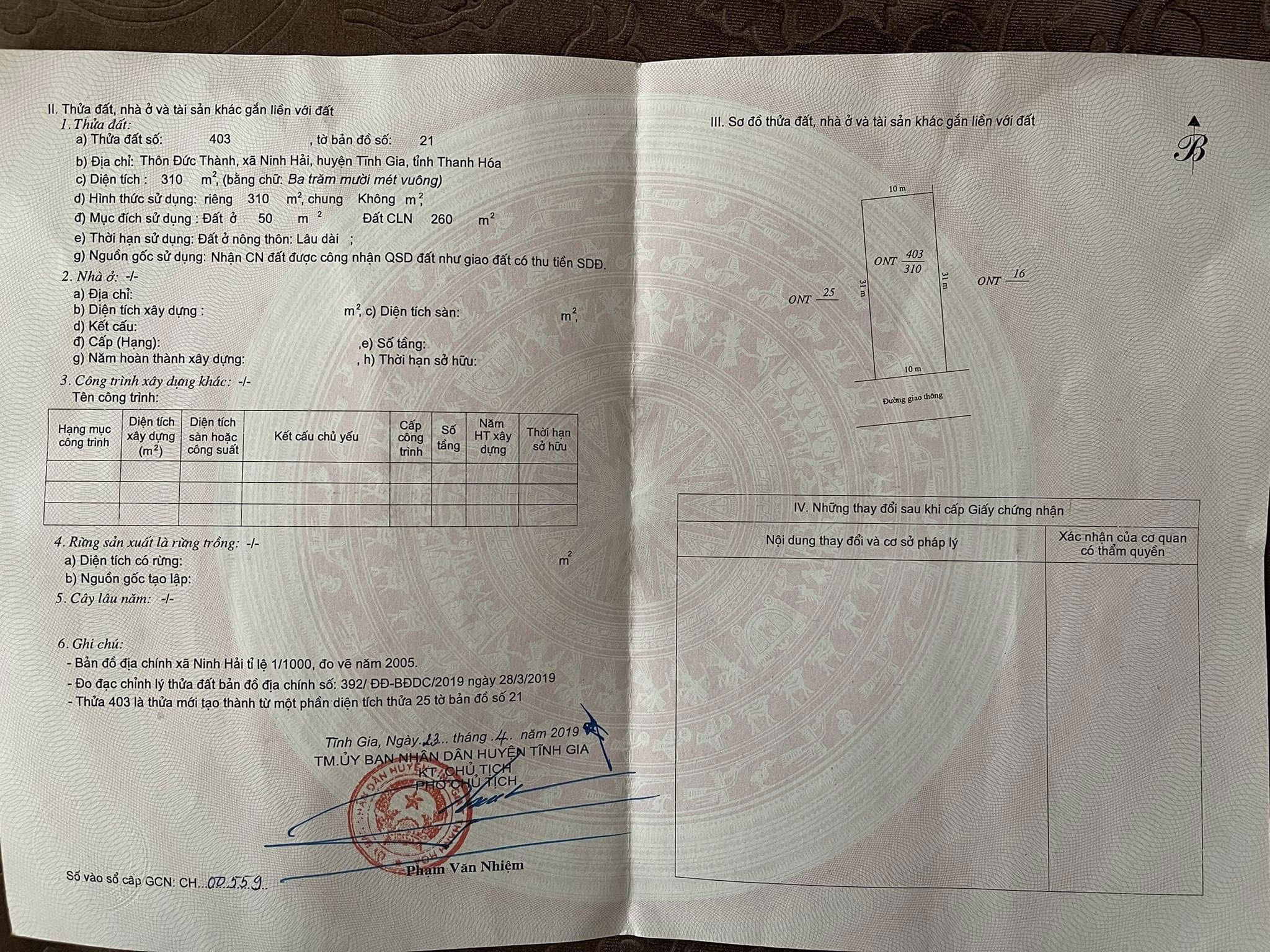 ❌CHÍNH CHỦ CẦN BÁN LÔ ĐẤT TDP ĐỨC THÀNH- PHƯỜNG NINH HẢI -TX NGHI SƠN- THANH HOÁ