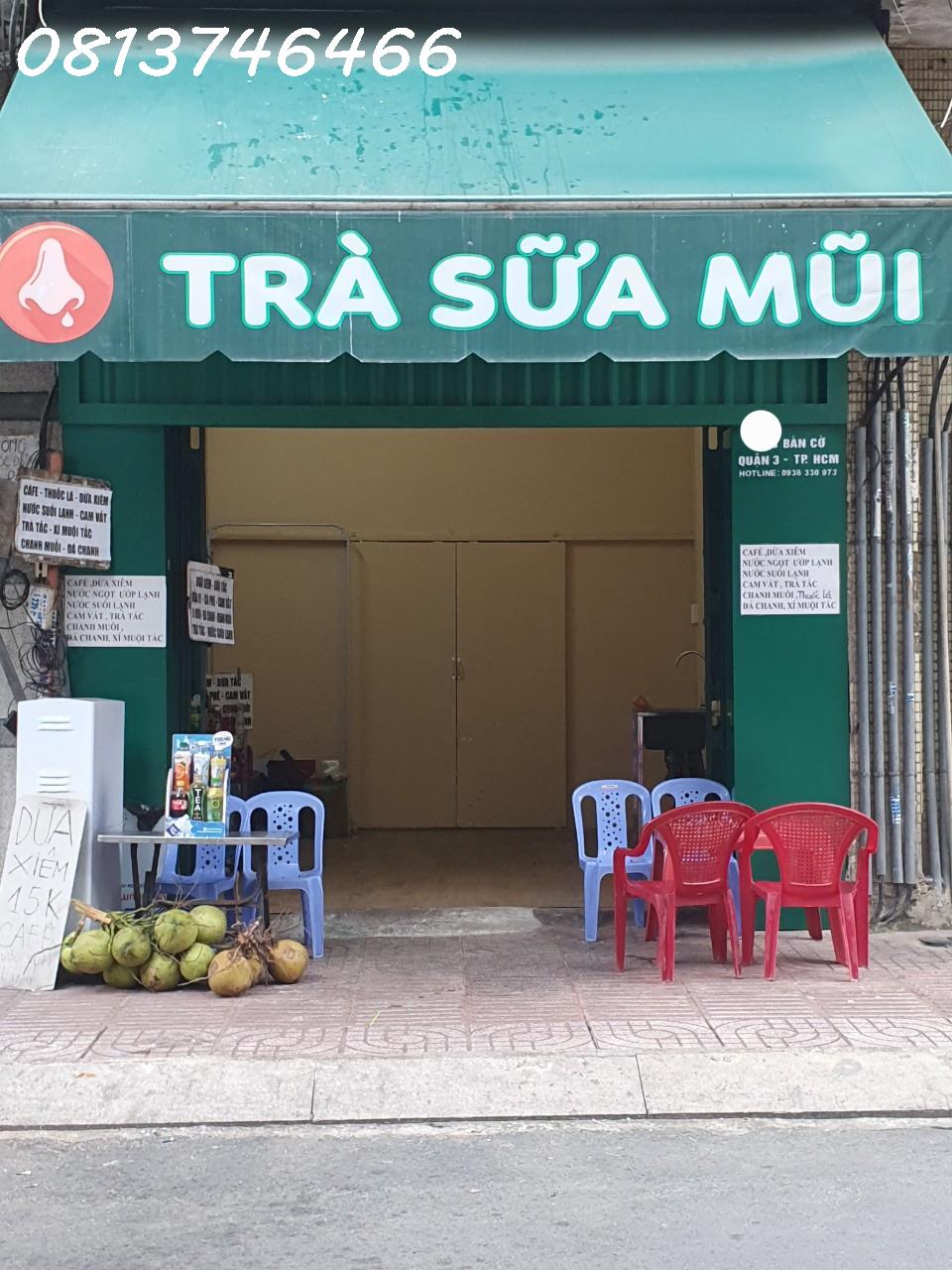 Mặt bằng mặt tiền số 123 đường Bàn Cờ Q3 cho thuê rẻ