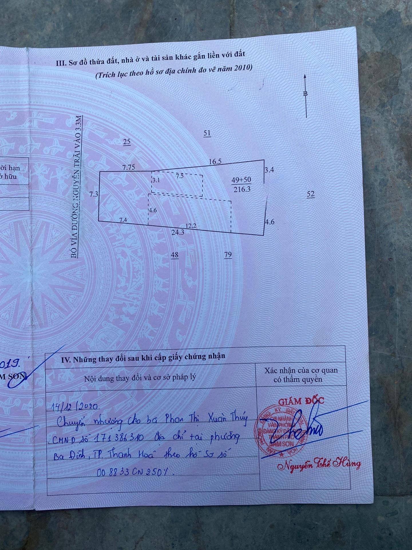 CHÍNH CHỦ BÁN LÔ ĐẤT VỊ TRÍ ĐẸP Tại đường Nguyễn Trãi, P. Trường Sơn, Sầm Sơn, Thanh Hóa