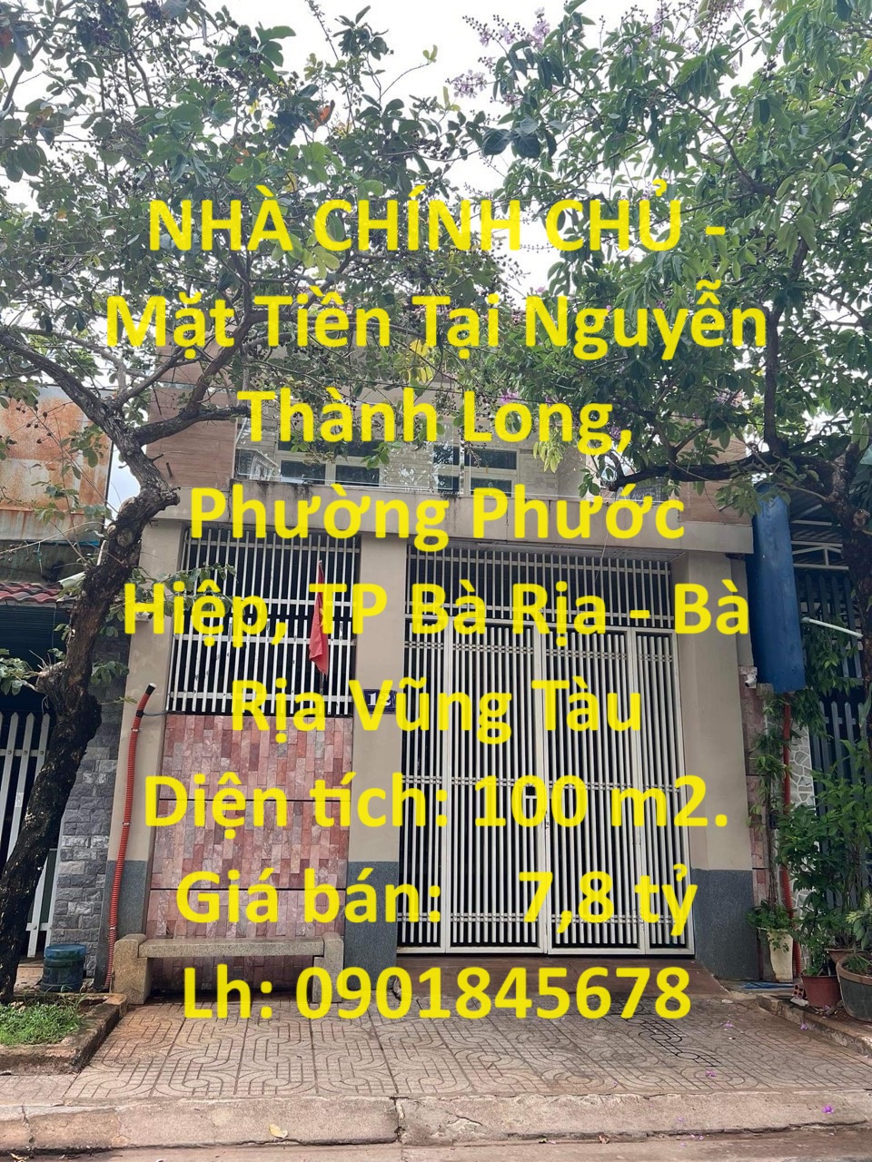 NHÀ CHÍNH CHỦ - Mặt Tiền Tại Nguyễn Thành Long, Phường Phước Hiệp, TP Bà Rịa - Bà Rịa Vũng Tàu