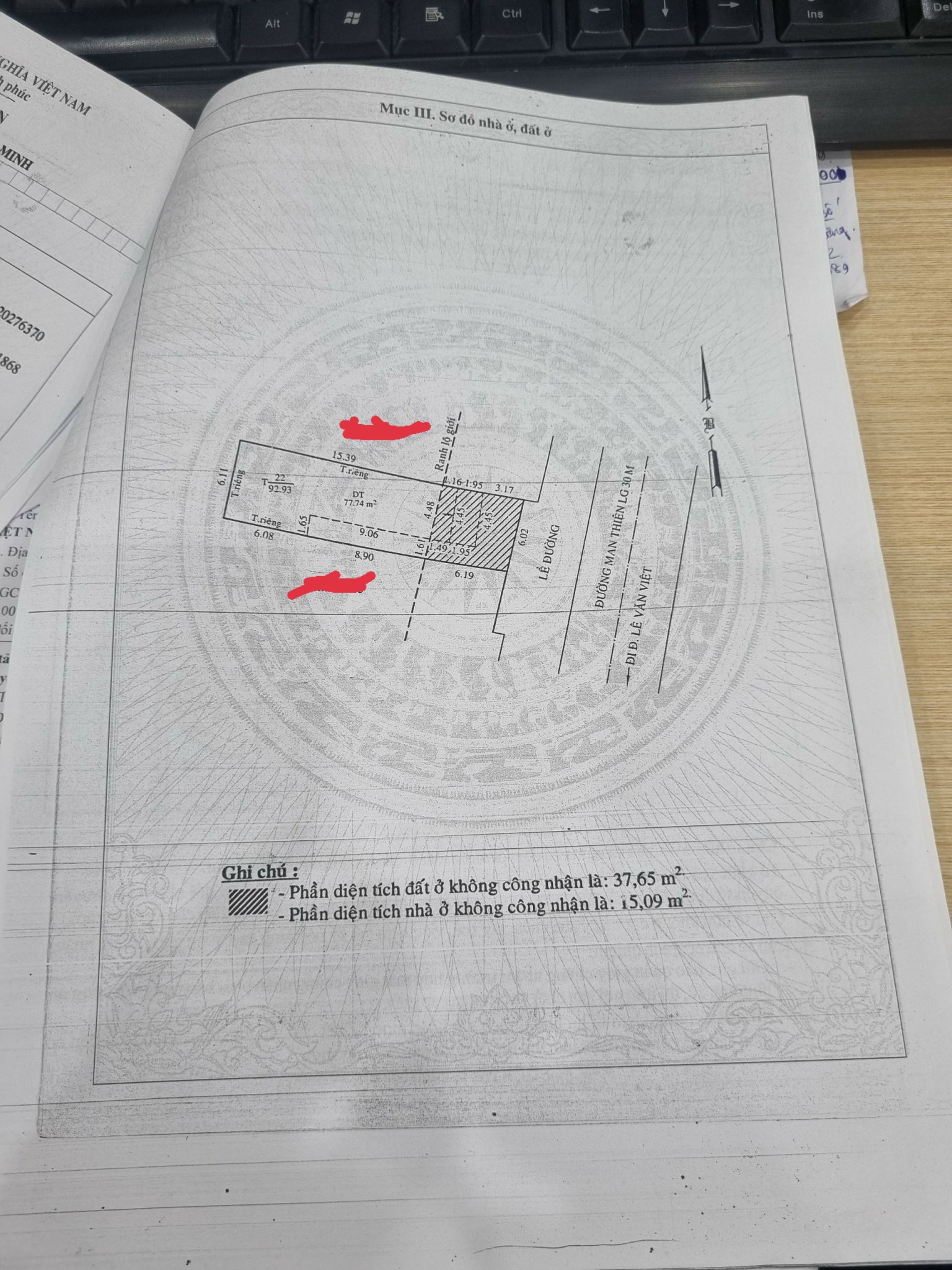 Nhà mặt tiền Man thiện Hiệp phú DT 120m, 5 tầng, vị trí đẹp