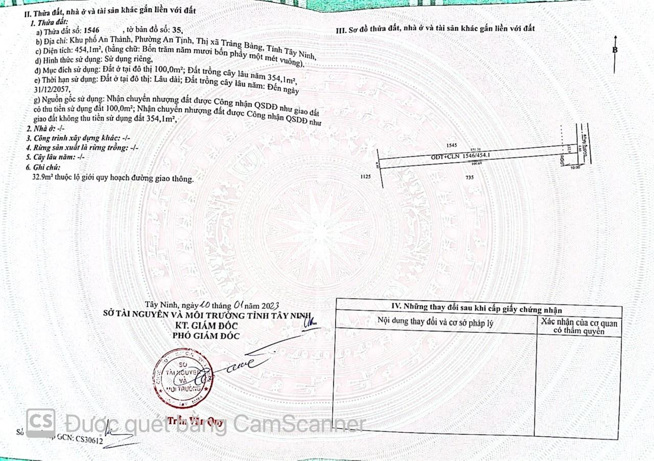 CHÍNH CHỦ CẦN BÁN Lô Đất Vị Trí Mặt Tiền Đường Nhựa An Thành, An Tịnh, TX Trảng Bàng, Tây Ninh