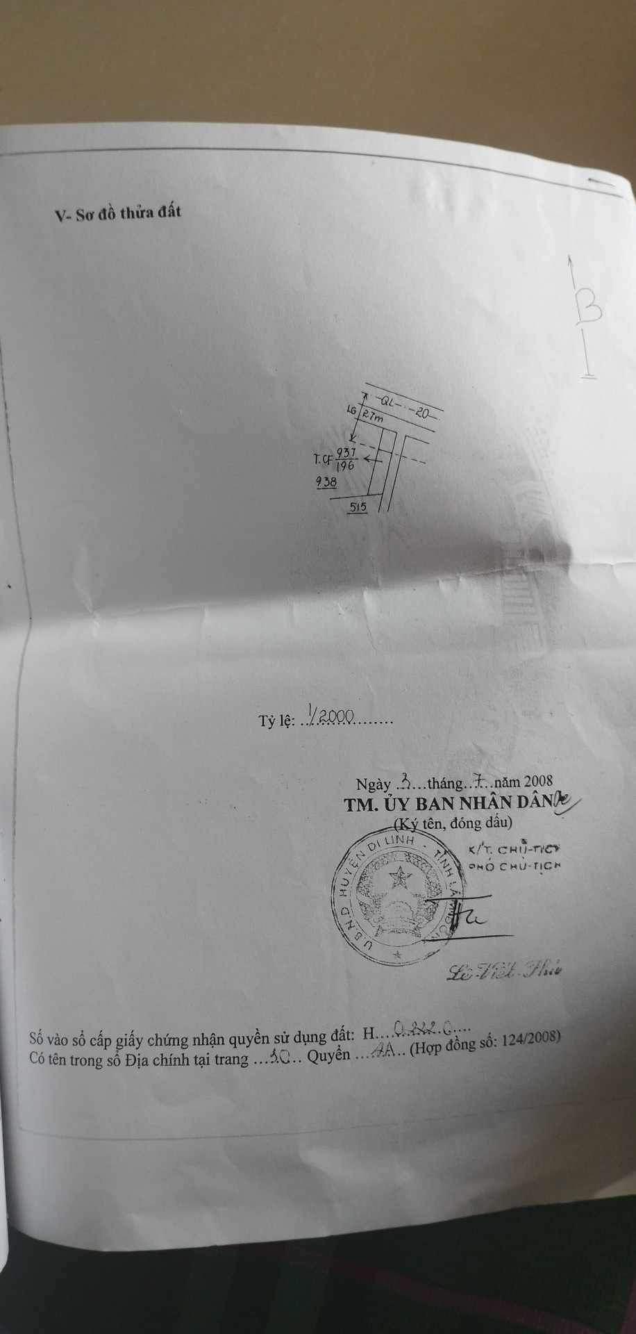 SỞ HỮU NGAY LÔ ĐẤT MẶT TIỀN VỊ TRÍ ĐẸP Tại QL20, huyện Di Linh, tỉnh Lâm Đồng