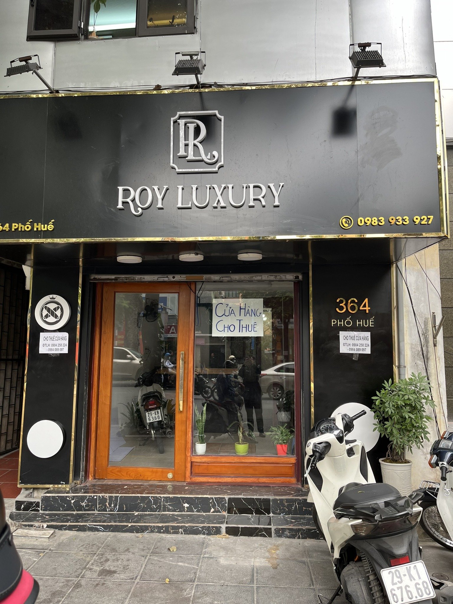 CHO THUÊ CỬA HÀNG 364 PHỐ HUẾ, PHƯỜNG PHỐ HUẾ, QUẬN HAI BÀ TRƯNG, HÀ NỘI