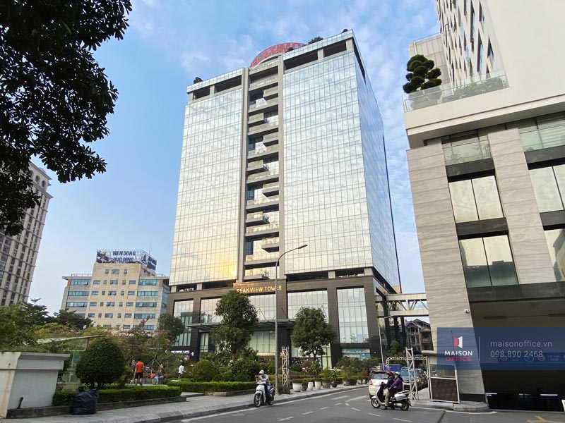 Cho thuê văn phòng 100m2 đến 1000m2 tòa Peakview Tower, 36 Hoàng Cầu, q. Đống Đa
