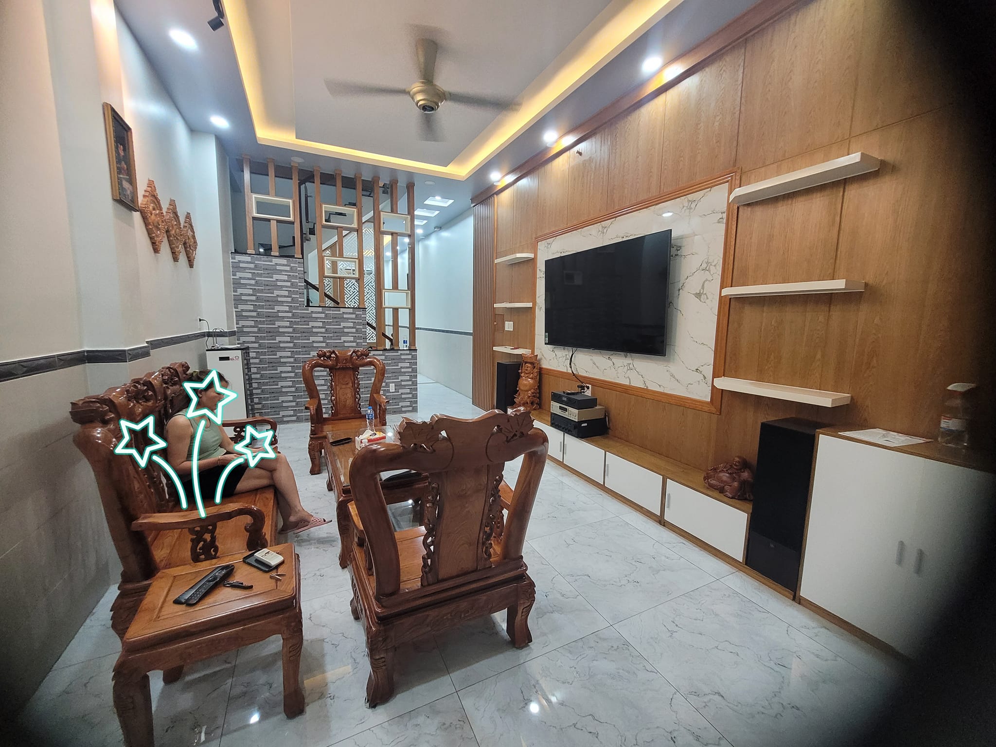 HUỲNH THIỆN LỘC,HOÀ THẠNH,TÂN PHÚ (2 MẶT HẺM TRƯỚC SAU,OTO TRÁNH) 78M2(4,2x18,5) 5 TẦNG,11,8 TỶ TL