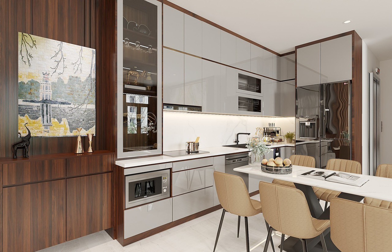 Nhà đẹp 5 tầng thang máy phố Hoa Lâm - Việt Hưng, mặt tiền siêu rộng, full nội thất xịn xò.