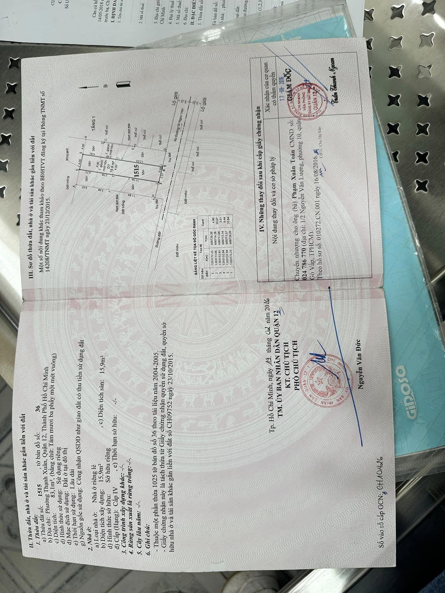 Đất đẹp 4x21m đường 5m thoáng đẹp, gần Gò Vấp, Viện Dưỡng Lão Tô Ngọc Vân