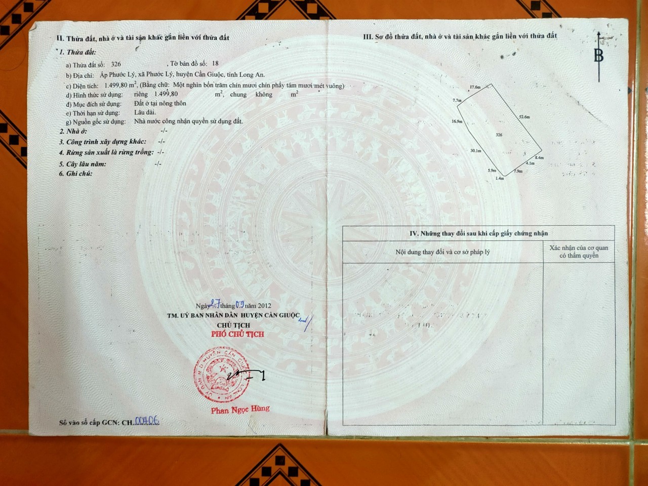 Chính chủ bán nhanh 2 lô đất liên kề tại Ấp Phước Lý, xã Phước Lý, Huyện Cần Giuộc, Tỉnh Long An