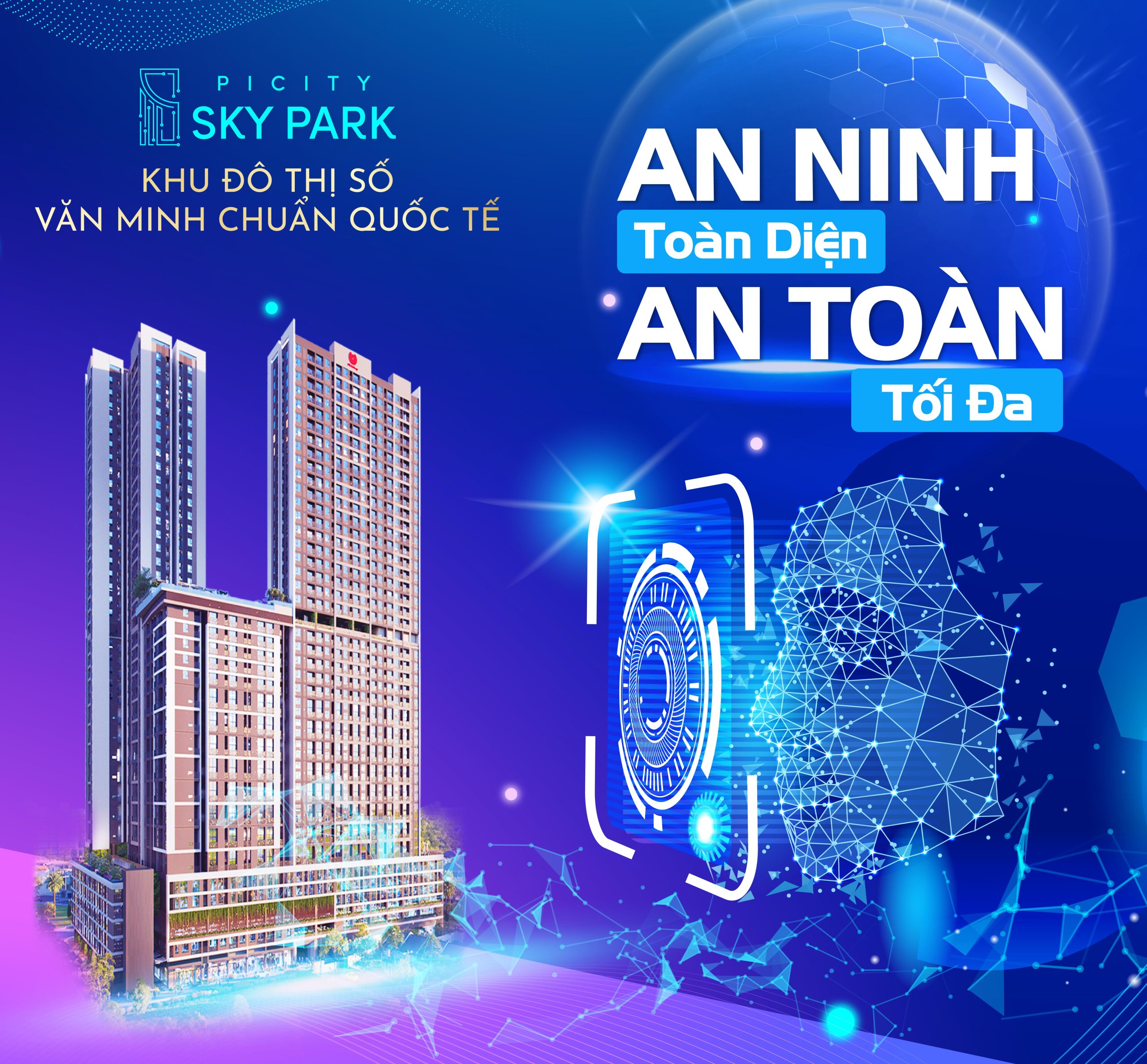 ƯU ĐÃI căn hộ Picity Sky Park Phạm Văn Đồng 2PN1WC 60m2 giá chỉ từ 1,9 tỷ gần Gigamall, NH hỗ trợ vay 70%