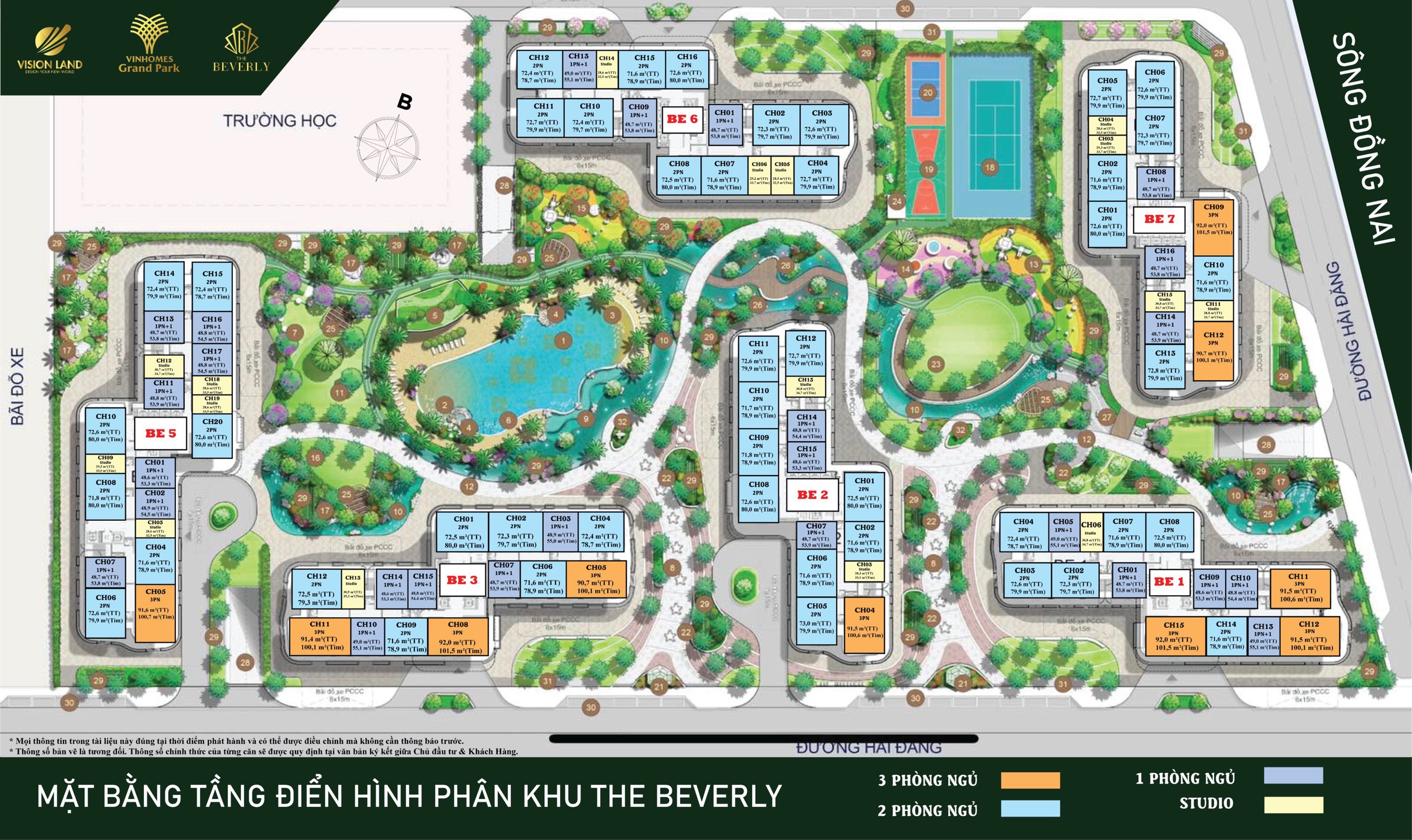 Bán Căn hộ cao cấp PK Beverly trực diện Công viên 36ha và Vinwonder đẹp nhất toàn khu