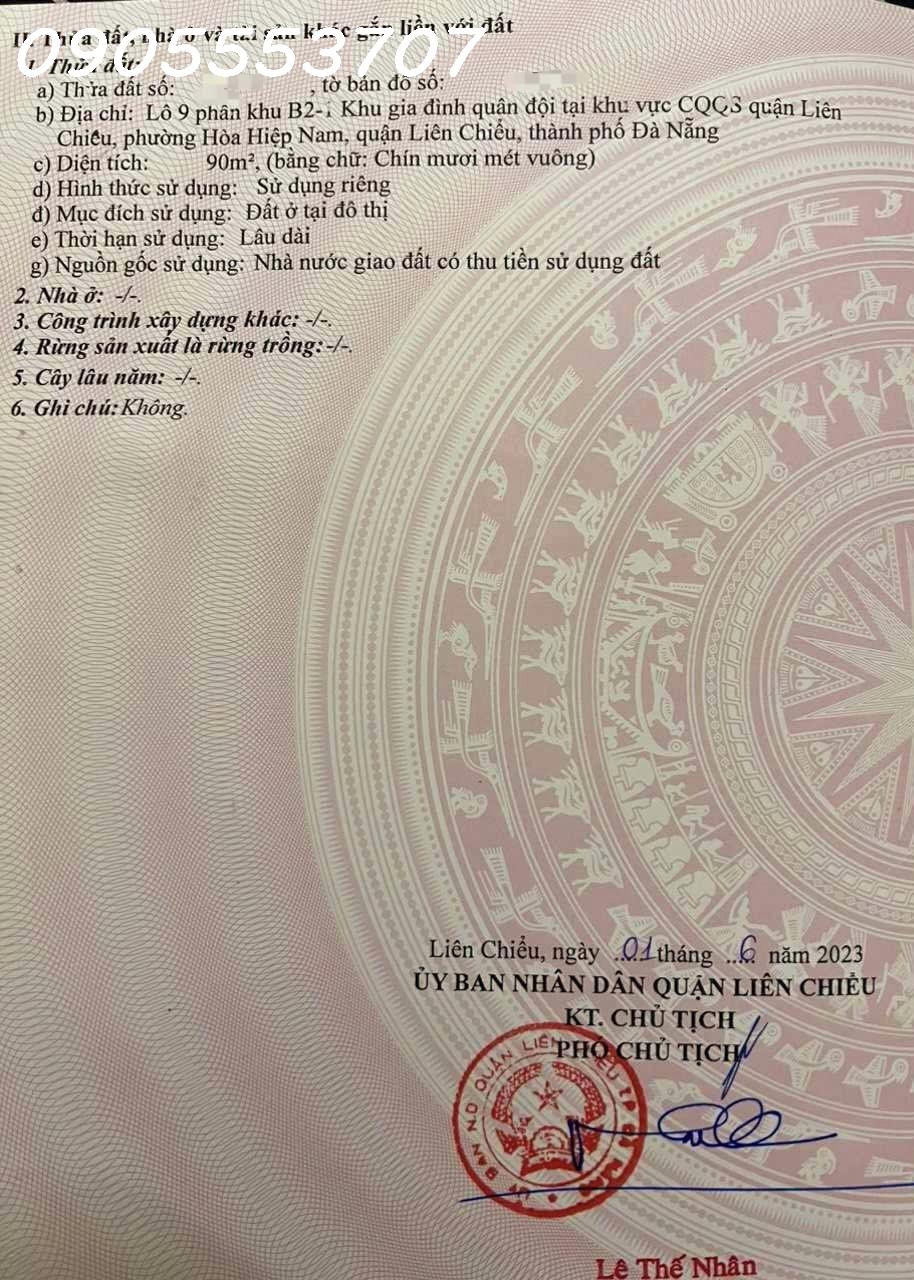 Chủ cần tiền nên giá SẬP HẦM, LÔ đất Xuân Thiều, gần Mikazuki Resort, Liên Chiểu, Đà Nẵng, Giá chỉ 2,1x tỷ