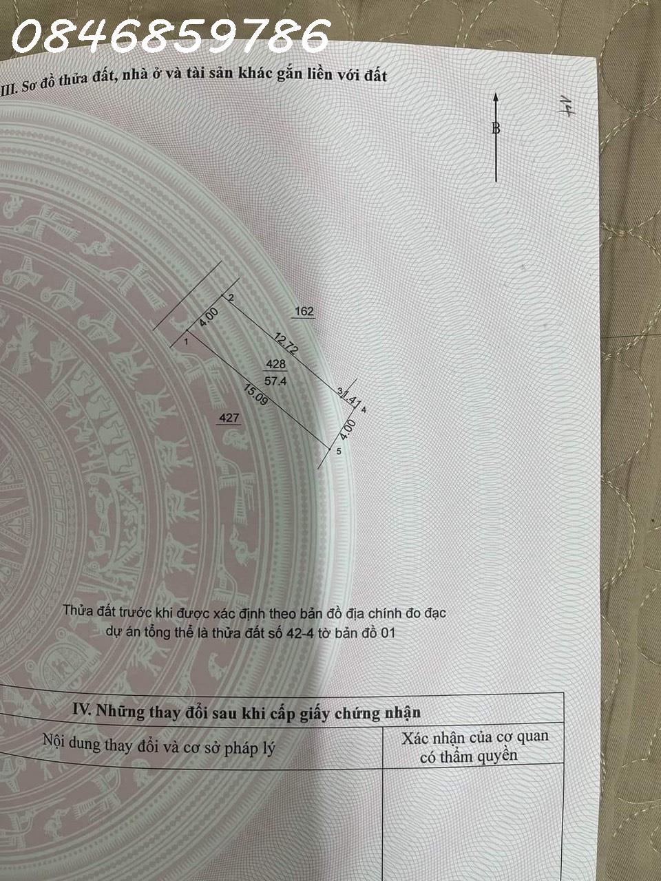 Bán Gấp LÔ ĐẤT Ngõ Ô TÔ 7 CHỖ VÀO-SỔ ĐỎ ĐẸP-57.4m2-MT 4m-XÂY CCMN-HOÀI ĐỨC