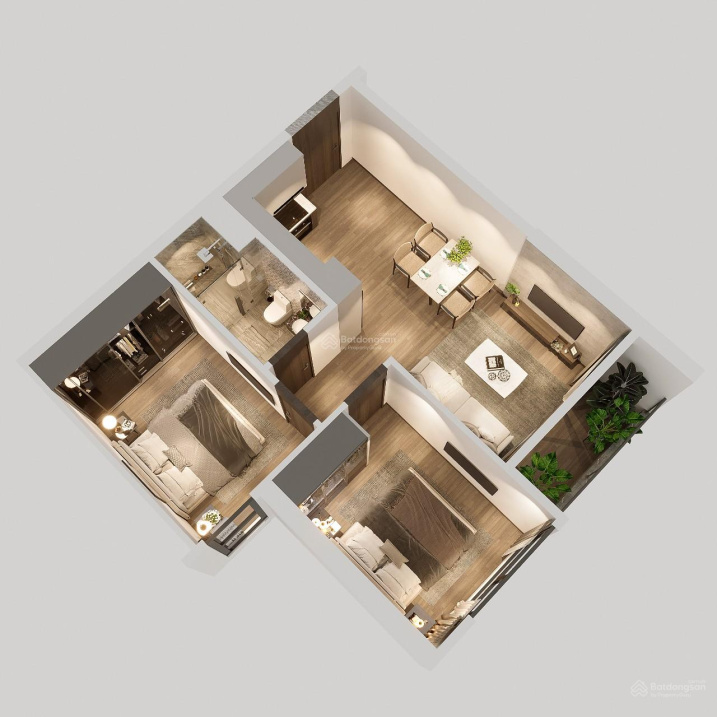 Đợt I quỹ căn đẹp 2N 54.5m2 dự án Trust City. Vào 30% (480tr) ký HĐMB. BIDV giải ngân 70%