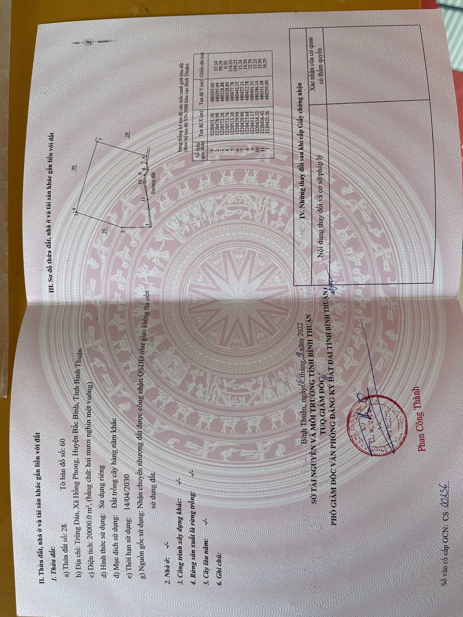 BÁN ĐẤT SÀO HUYỆN BẮC BÌNH- BÌNH THUẬN