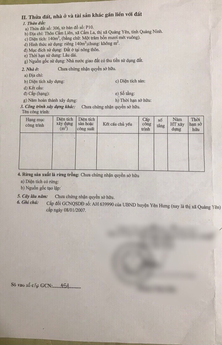 + CHÍNH CHỦ BÁN NHANH NHÀ ĐẤT THÔN CẨM LIÊN, XÃ CẨM LA, THỊ XÃ QUẢNG YÊN, QUẢNG NINH - LIÊN HỆ: 0837114520