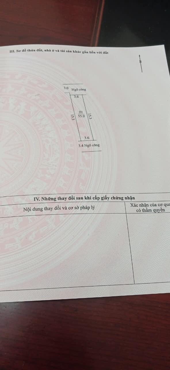 Hot hot hot!chính chủ cần bán nhanh thửa đất 55 m tại đoàn kết đại yên chương mỹ đường otto tải