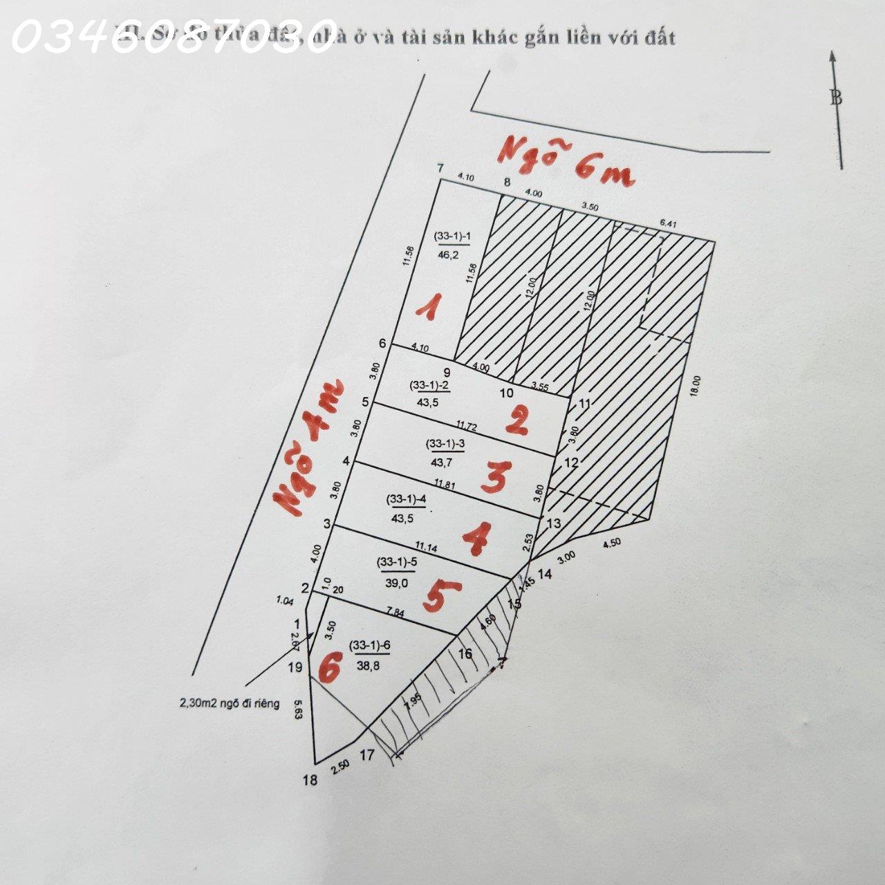 Chính chủ cần Bán 6 lô đất thổ cư quận Bắc Từ Liêm Hà Nội sổ đỏ chính chủ