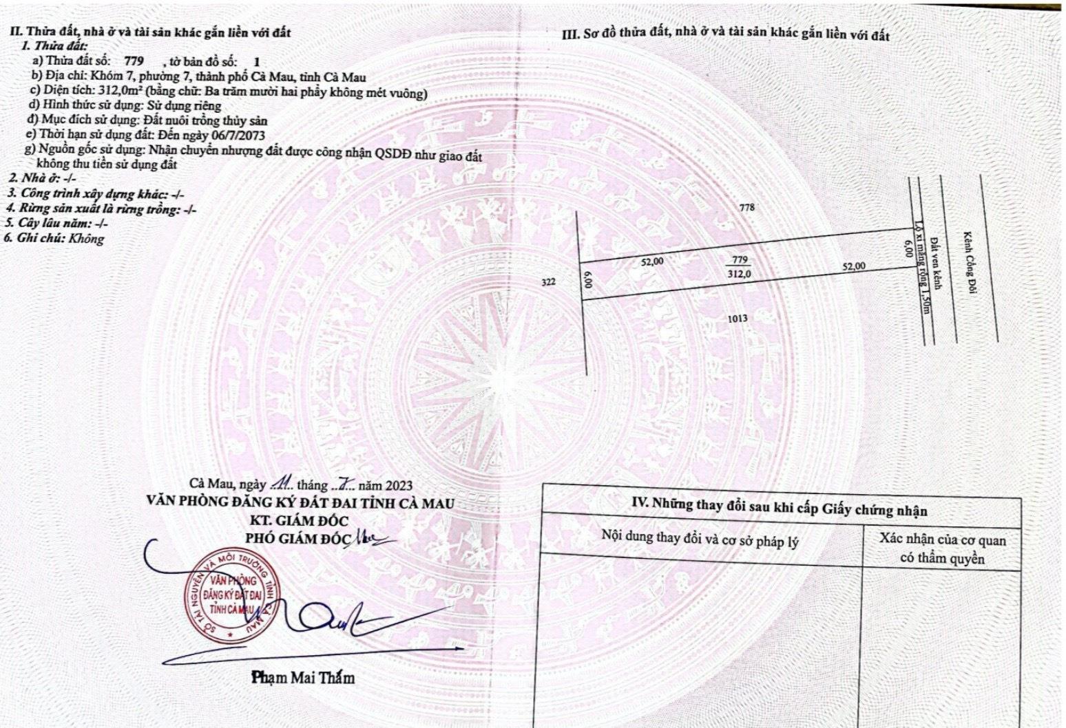 Đất Chính Chủ - Bán Đất Vị Trí Đẹp tại KHÓM 7 - PHƯỜNG 7 - TP CÀ MAU