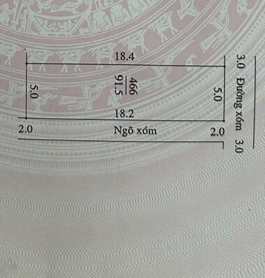 Bán mảnh đất lô góc 91,5m mặt tiền 5m hậu 5m - đường ô tô thông - cách bến xe yên nghĩa chỉ 5km Giá 1,x tỷ