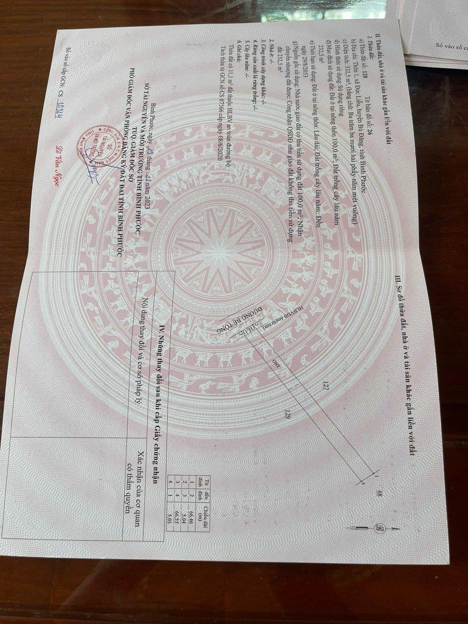 Chính Chủ Cần Bán Lô Đất Vị Trí Đẹp Tại Xã Đức Liễu, Huyện Bù Đăng, Bình Phước