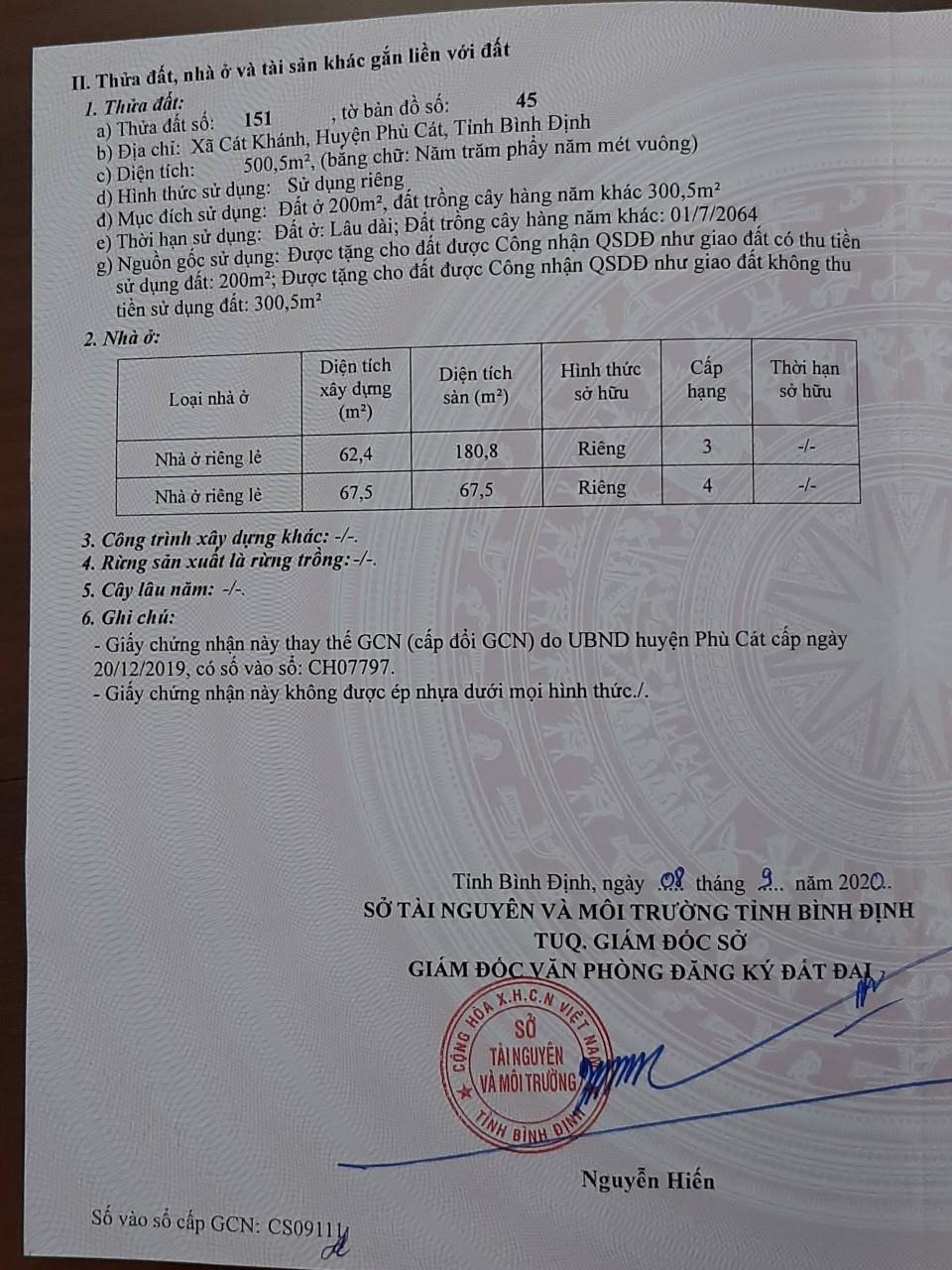 VỊ TRÍ ĐẸP - GIÁ TỐT - CHÍNH CHỦ - CẦN BÁN Nhà Đất Tại Cát Khánh - Phù Cát - Bình Định