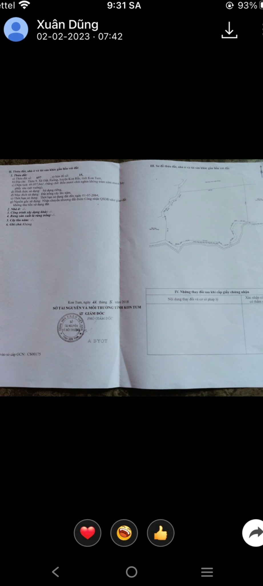 CHÍNH CHỦ CẦN BÁN LÔ ĐẤT HUYỆN KON RẪY - TỈNH KOM TUM