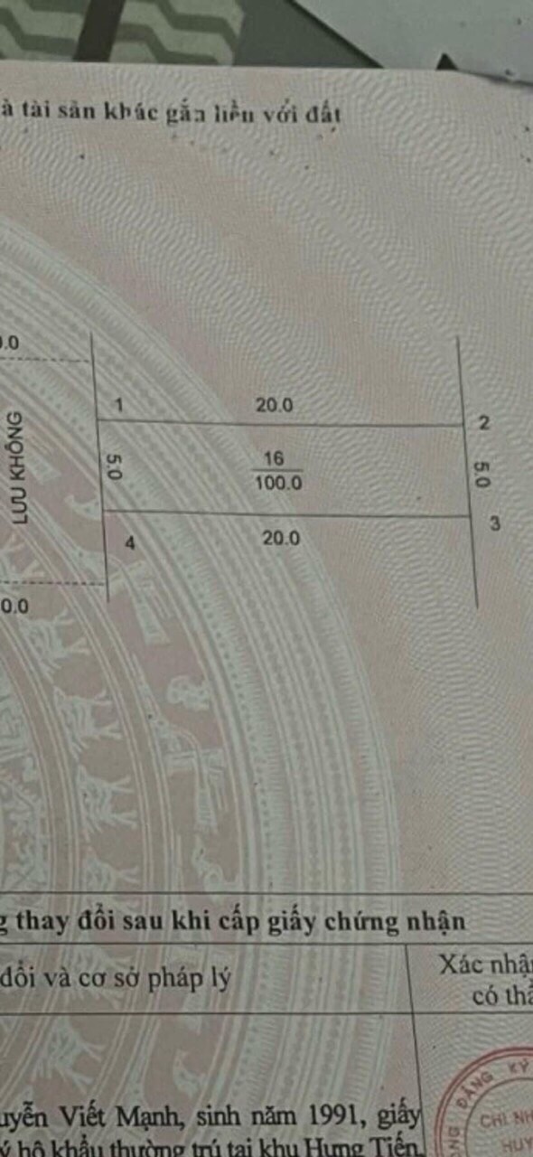 18.x triệu/m2 có ngay lô đất 100m2 mặt đường đê đáy xã Lam Điền-Chương Mỹ. - Mặt đường đê đáy rộng trên 8m - Mặt tiền