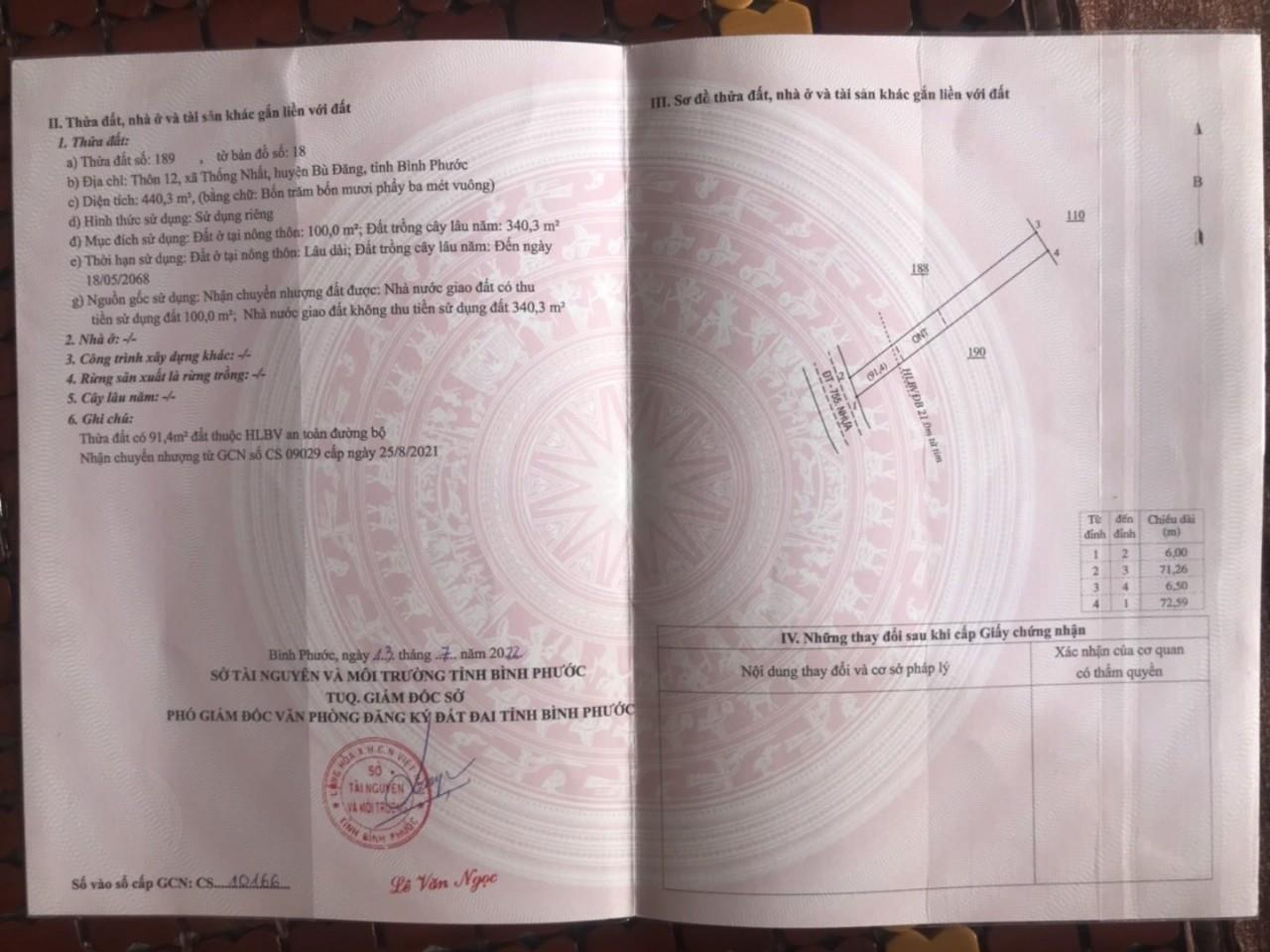 Đất Đẹp - Giá Tốt - Cần Bán Lô Đất Mặt DT 312 Vị Trí Đẹp Tại Thống Nhất - Bù Đăng - Bình Phước