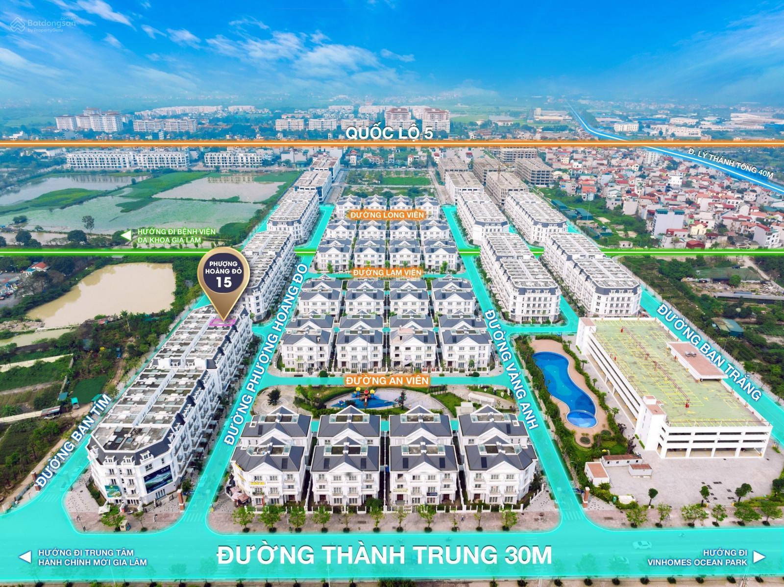 Bán nhanh căn liền kề Phượng Hoàng Đỏ 15 - Euro Twin Park - giá 200tr/m2