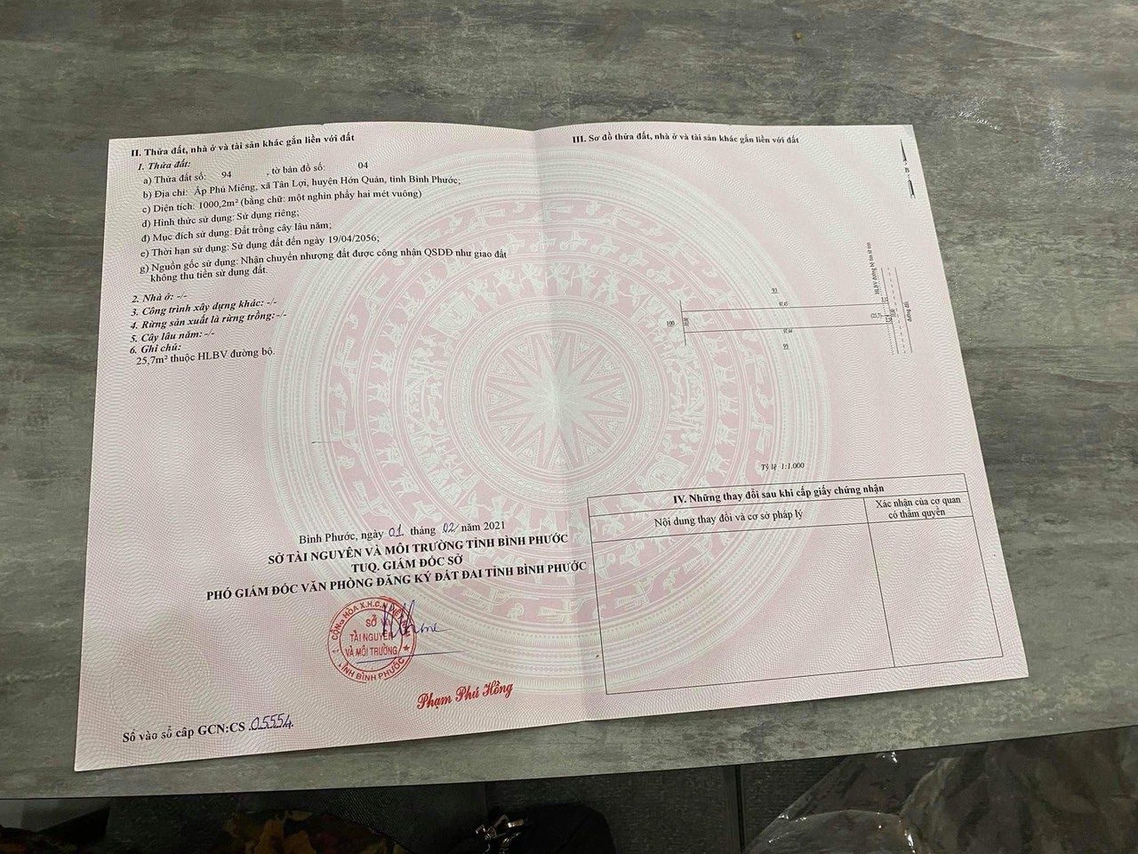 Bán Đất Đẹp Vị Trí Đắc Địa Tại ấp Phú Miêng, xã Tân Lợi, Hớn Quản, Bình Phước