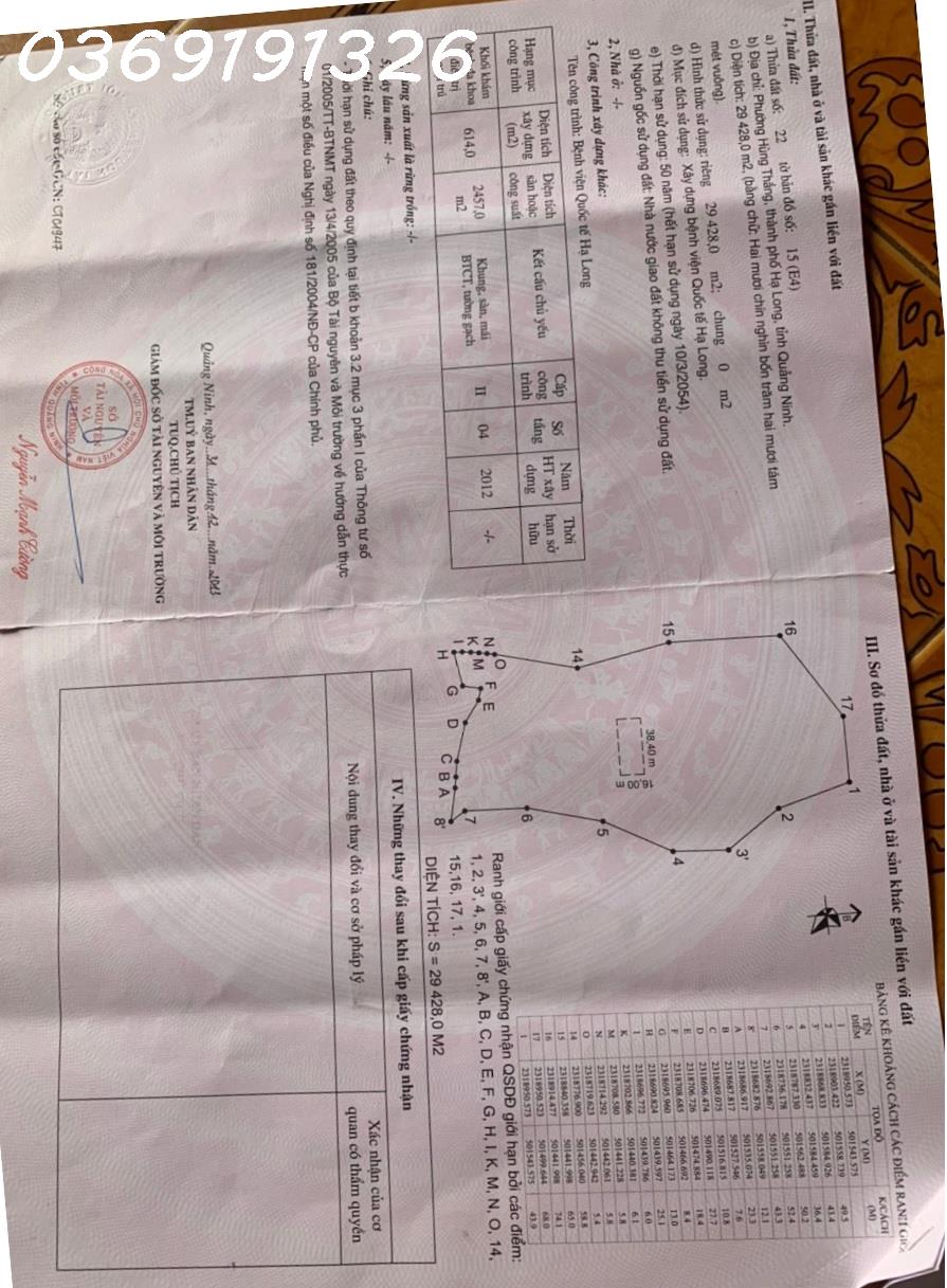 Cần bán lô đất làm bệnh viện, đã xây sẵn khối nhà 4 tầng làm phòng khám và điều hành. Đất đã có sổ và mục đích chính