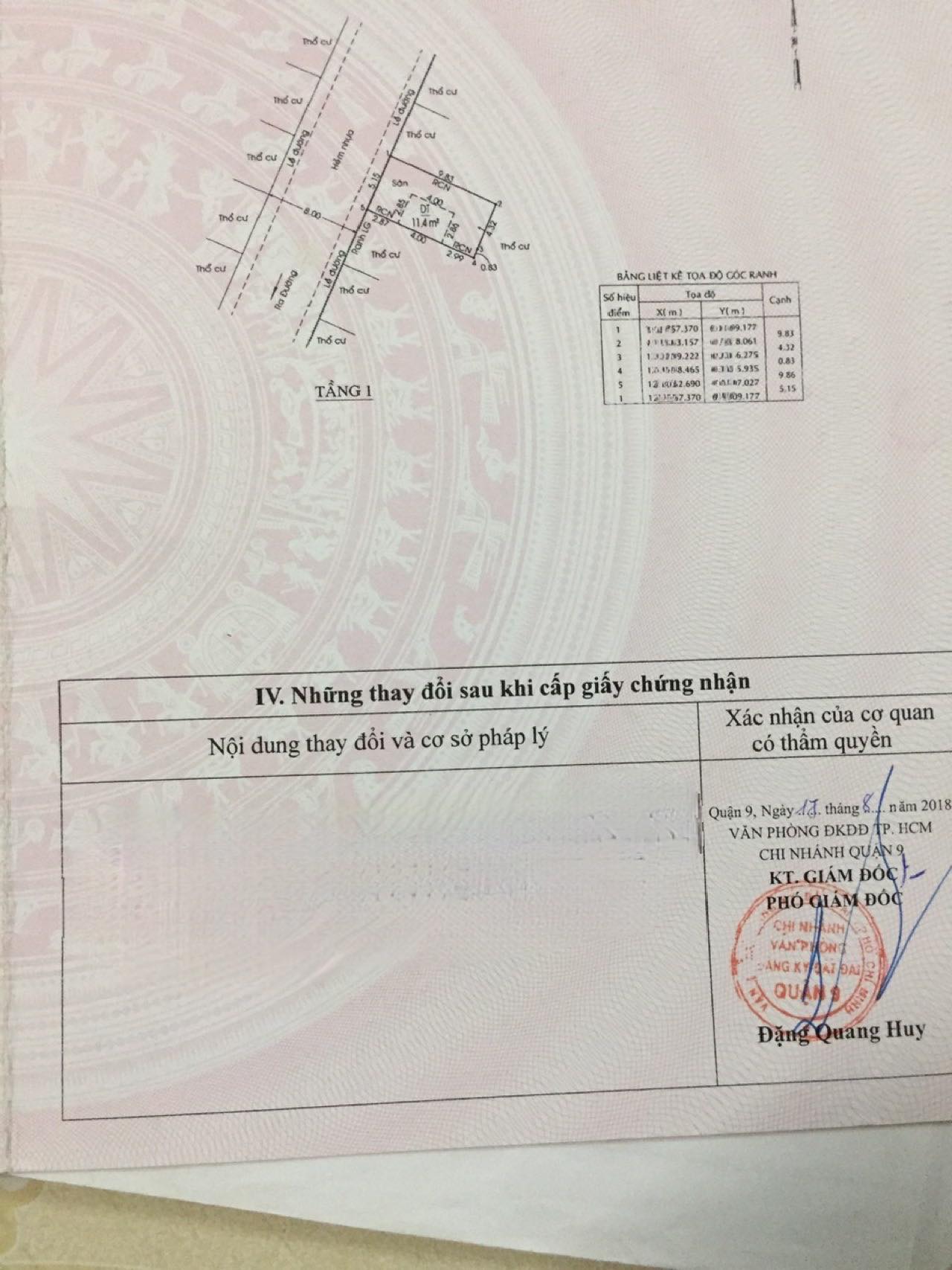 Lô Đất 50M2 đường số 35 Long Bình Thủ Đức Giá 2 tỷ 190 triệu