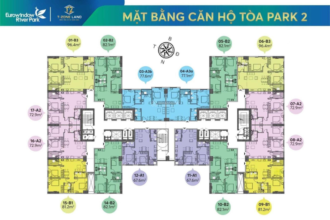 Nhanh thì còn! Chỉ từ 36tr/m2 - căn 3Pn - 85m2- hướng ĐN view cầu Đông Trù, Sông Đuống - Liên hệ Bích Thủy để biết chi