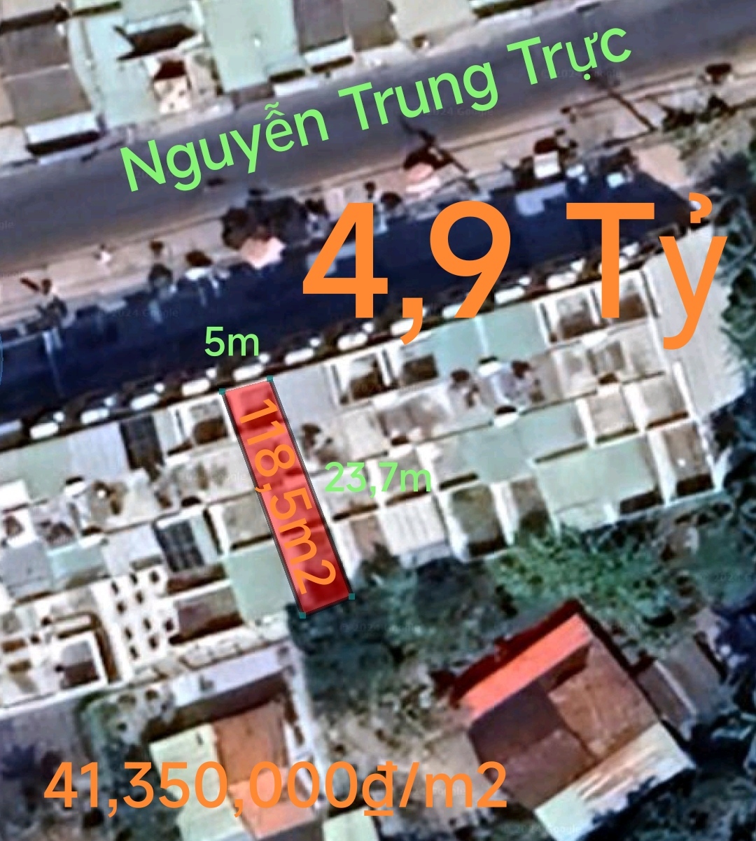 Bán nhà phố khu vực trung tâm huyện giá chỉ còn 4,9 tỷ