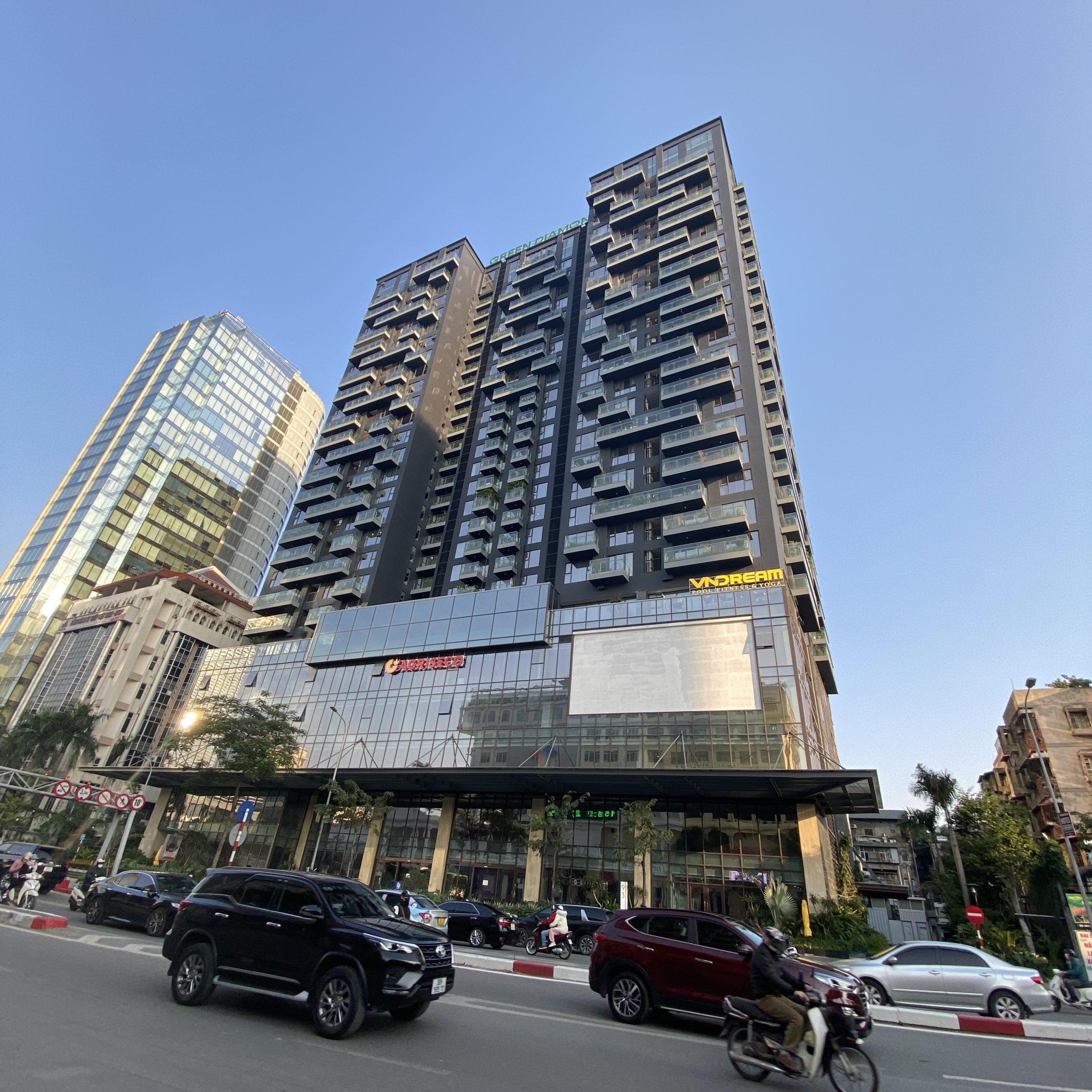 Cho thuê văn phòng logistics 414m2, 538m2 tòa Green Diamond, Láng Hạ, quận Đống Đa
