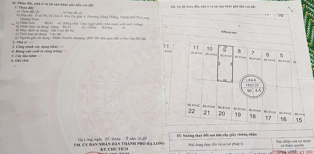 Hot Hot. Cần bán lô đất nền còn sót lại, hàng hiếm, khu đa giác - Bim Hùng Thắng, Hạ Long. Nhanh tay sở hữu trước khi